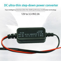 Ziqqucu หม้อแปลงไฟฟ้าเครื่องแปลงไฟ12V ถึง3.3 9V 2.5A DC ไป DC เครื่องแปลงไฟโมดูลสเต็ปดาวน์แผงวงจรจ่ายไฟ