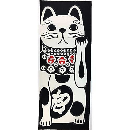 shizome-tenugui-beckoning-แมว-น่ารัก-น่ากลัว-น่ารัก-tenugui-tenugui-แมว-ลูกแมว-koneko-ภายใน-พรม-ผ้าเช็ดตัวญี่ปุ่น-yagisei-hon-ย้อมสี