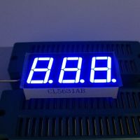 10PCS New and original 3 Bit 0.56 inch Digital Tube LED Display blue  Light 7 Segment Common Cathode/Anode Electrical Circuitry Parts