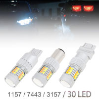 KUMSUN Super Bright Canbus 1157 7443 3157สีขาวสีเหลืองรถ LED ไฟเลี้ยว20W ไฟเบรค DRL ไฟวิ่งกลางวัน NEWpalepaleo