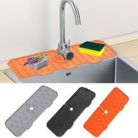 【YF】 For Sink Foldable Mat Silicone Kitchen Faucet Splash Catcher Bathroom Countertop Protector