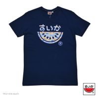 [S-5XL]แตงโม (SUIKA) - เสื้อแตงโม คอกลม โลโก้ ลาย wave ( TM.O-013 )S-5XL