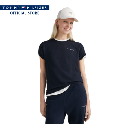Tommy Hilfiger เสื้อผู้หญิง รุ่น WW0WW37877 DW5 - สีน้ำเงิน