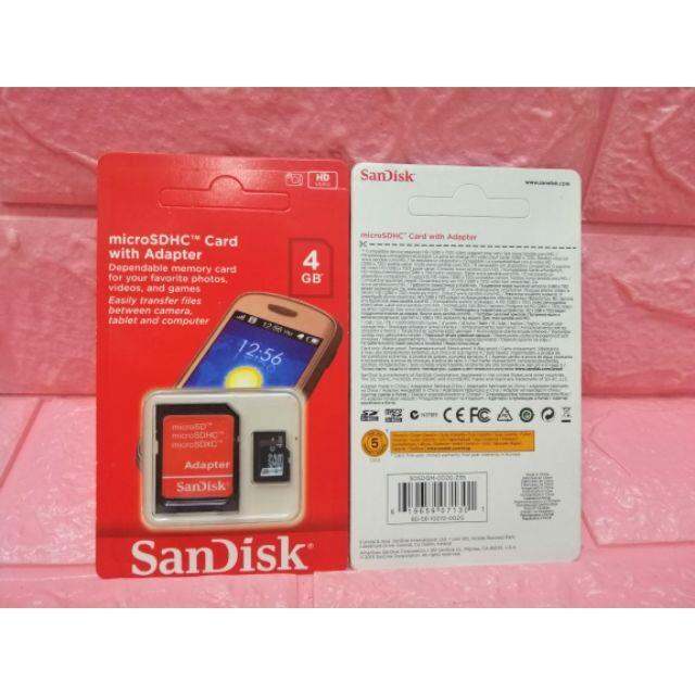 4GB SANDISK MEMORY CARD Lazada PH