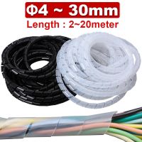 PE Wire Harness Cable Protection Conduit Spiral Wound Sleeve Insulation resistant High Temperature Auto Mechanical Circuit