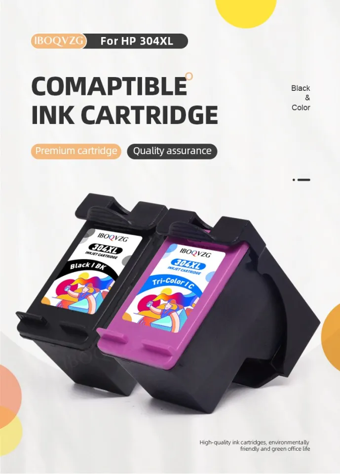 Remanufactured Ink Cartridge 304XL Replacement for HP 304 for HP304 XL 304  Ink Cartridges for HP Deskjet 2620 2630 2632 3720 3721 3723 3724 3730 for