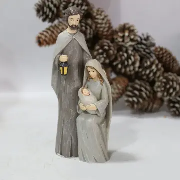 Nativity Jesus Statue Figurines Family Ornament Figurines Miniatures  Christmas Home Decor Church Catholic Gift Gift Ne
