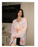 CMAZ Figure# Autumn New 2021 Tie-Dyed Long-Sleeved Shirt