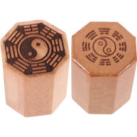 UEETIQ【Hot Sale】 2PCS TAOISM WOOD STRAMPERS แบบดั้งเดิม Stampers Stampers สไตล์จีน