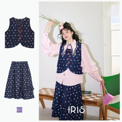 [สินค้าลิขสิทธิ์แท้] IRIS BOUTIQUE IV2331012-IK2331013 Sweet words vest/Sweet words skirt เสื้อผ้าผู้หญิง กั๊ก กระโปรง