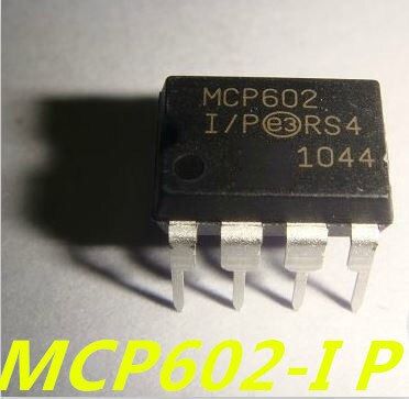 10ชิ้น Mcp602-I/P Dip8 Mcp602จุ่ม Dip8 2.7V ถึง5.5V แหล่งเดียวแอมป์ Op Cmos