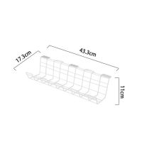 1PCS Office Under Desk Hanging Wire Cord Power Strip Adapter Storage Rack Home Socket Cable Management Tray Organizer Basket