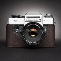 งานฝีมือภาพกล้องหนังแท้ cowhide กระเป๋าร่างกายกล่องกรณีสำหรับ Leica SL2 SL แขนป้องกันสลิงกระเป๋ากล้องพลู