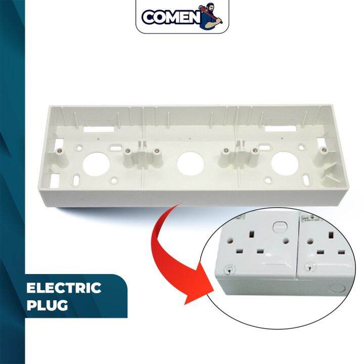 3 gang plug socket back box