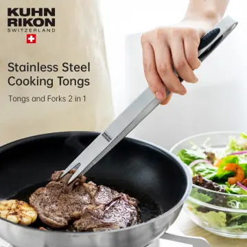 Non-slip Stainless Steel Food Tongs Meat Salad Bread Serving Clip