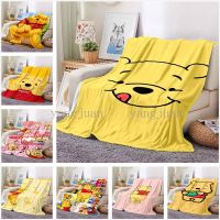 2023 in stock ☢✥Winnie The Pooh Cartoon Cute Blanket  Office Nap Air Conditioning Bed Sofa Car Soft Can Be C，Contact the seller to customize the pattern for free