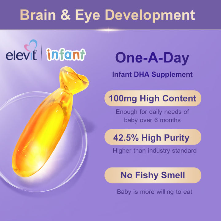 elevit-infant-dhaเด็ก-100mg-algae-oil-omega-3-บำรุงสมอง-วิตามินเด็ก