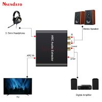 เครื่องสกัด ARC Audio HDMI DAC ARC L /R เครื่อง SPDIF โคแอกเซียลแจ็คตัวแปลงช่องสัญญาณส่งคืนสำหรับหูฟัง RCA 3.5มม. สำหรับทีวี