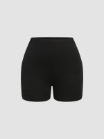 Cider Solid Knitted Mini Bike Shorts