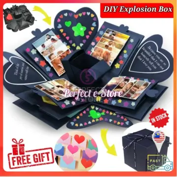 Creative Explosion Box Gift Surprise Love Paper Box Hexagonal DIY Photo  Album Scrapbooking Bomb Box Birthday