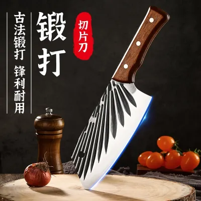 [COD] Forged light vegetable cutting kitchen pineapple handle sharp knife chef meat slicer