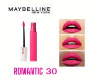 พร้อมส่ง เมเบลลีน ซุปเปอร์ สเตย์ แมท อิ้งค์ ลิควิด ลิปสติก Maybellin Super stay Matte Ink Liquid Lipstick  #30 Romantic