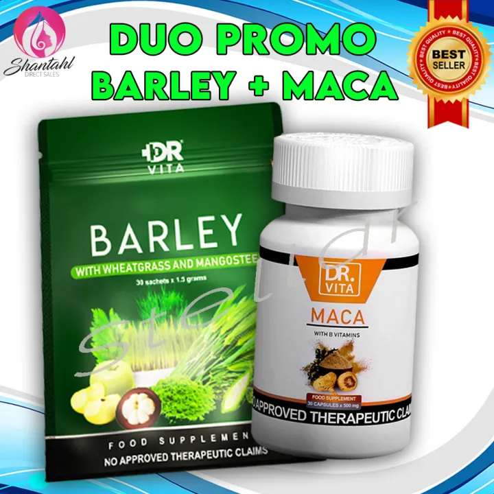 DUO PROMO OF ORIGINAL DR.VITA MACA and DR. VITA BARLEY with wheatgrass