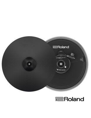 Roland CY-18DR Cymbal Ride Pad แป้นแฉ แป้นฉาบ Ride 18 นิ้ว สำหรับกลองไฟฟ้า ระบบ Multi-Sensor พร้อมเทคโนโลยี Multi-Touch + ฟรีคู่มือ &amp; อุปกรณ์ติดตั้ง