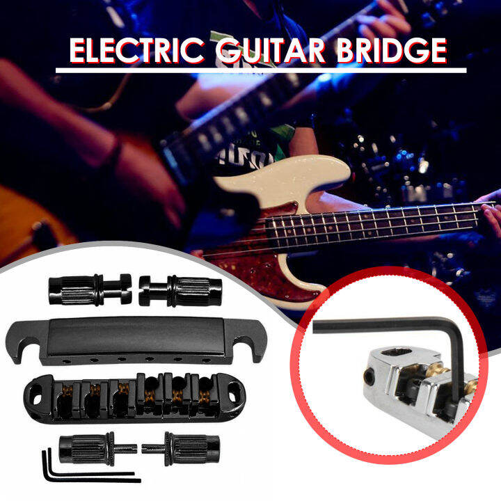 Electric Guitar Bridge Drawstring Plate Upper and Lower Split Bridge