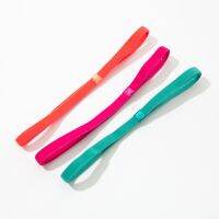 Limited Time Discounts 1Pcs Simple Unisex Sports Hairband Non-Slip Silicone Strip Sweat Guide Elastic Headbands Yoga Running Fitness Hair Accessories