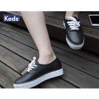 2020หนังดีไซน์ใหม่ keds champion core leather  รองเท้าผ้าใบลําลองสีขาว