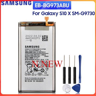 แบตเตอรี่ แท้ Samsung Galaxy S10 S10 X SM-G9730 G973F G973U G973W G9730 galaxy s10 battery แบต EB-BG973ABU EB-BG973ABE 3400MAh รับประกัน 3 เดือน