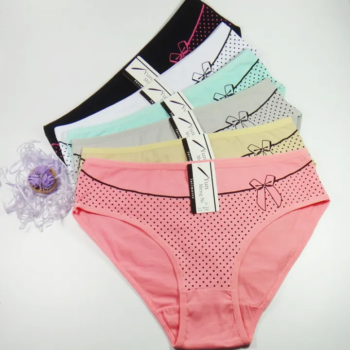 6 Pieceslot Panties Plus Size Briefs Cotton Underwear Women High Waiste Underpants Female Panty 8842