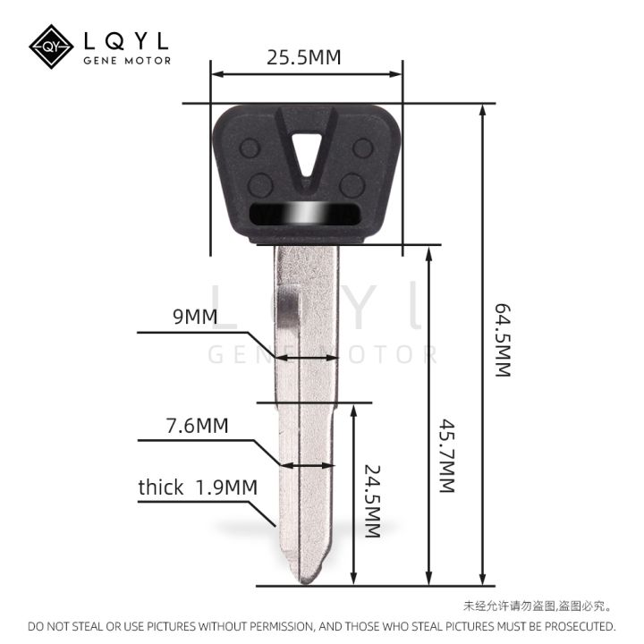 lqyl-กุญแจรถมอเตอร์ไซด์เปล่าสำหรับยามาฮ่า-svs400-xjr1200-fjr1300-r1-r6-fz1-fz4-fz6-fz8-s-n-xjr400-xj6-fzr400-sr400