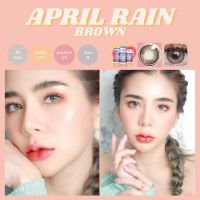 คอนแทคเลนส์ April Rain Brown / Gray (Luxzy) ขนาดกลาง ?