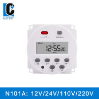 LC Timer Relay CN101A Digital Microcomputer LCD time switch 220VAC 12VDC 24VDC 48VDC 110VAC Programmer Electronic