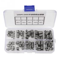 100Pcs/Set M6 Stainless Steel Screw Thread Insert Coiled Wire Helical Threaded Inserts Set Thread Repair Kit