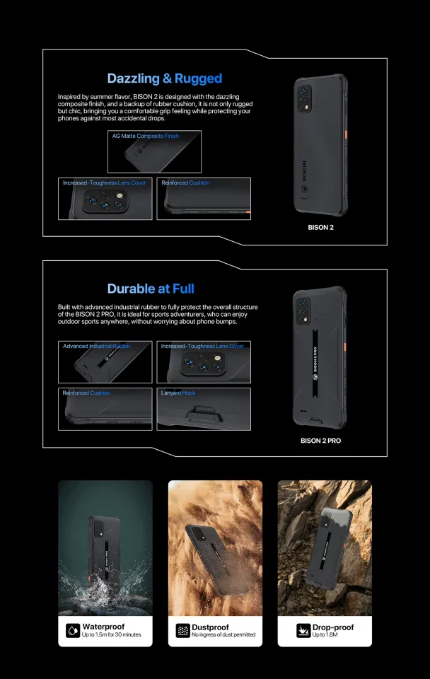 UMIDIGI BISON 2 / BISON 2 PRO Gloabl Version Android 12 Rugged