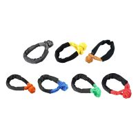 Synthetic Soft Shackle Rope Breaking Strength Shackle Rope with Protective Sleeves for Vehicle Towing