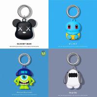 Airtag Cover Airtags Anti-Fall Cartoon Tracker Air Tag Shell ซิลิกาเจลพวงกุญแจ