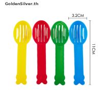 【Goldensilver】ช้อนตักทรายพลาสติก สีพื้น สําหรับหนูแฮมสเตอร์