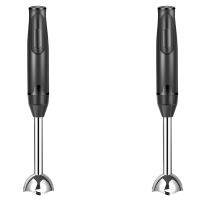 2X Immersion Hand Stick Blender เครื่องบดผักอาหารไฟฟ้ามือถือทำอาหารอาหารเสริม EU Plug