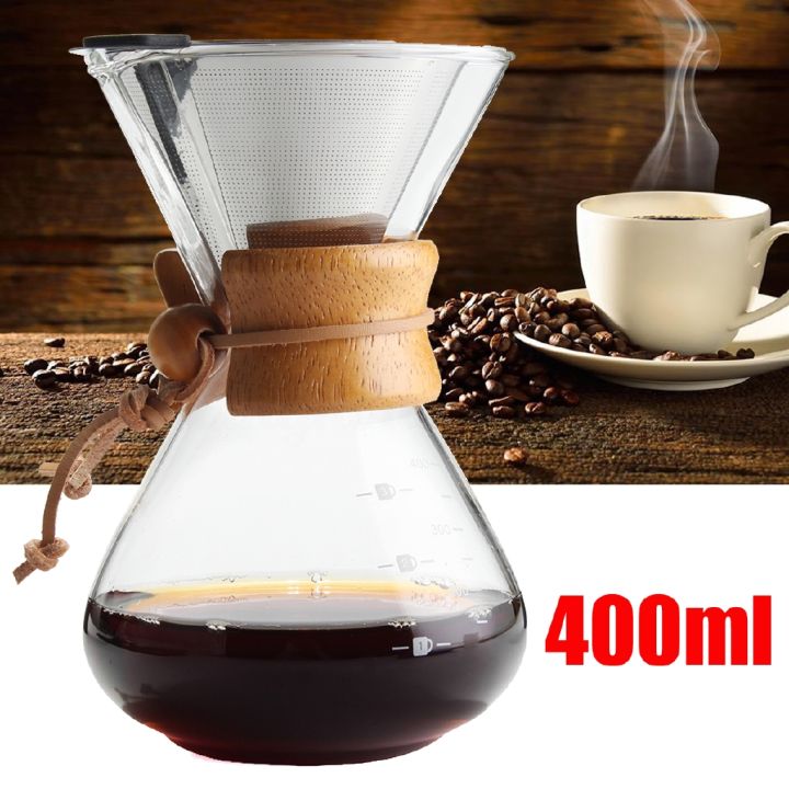 เครื่องชงกาแฟ-dripper-400-มล-3-ถ้วยไม้