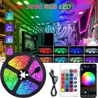 Ligyetor ไฟแถบไฟ LED USB เปลี่ยนสีได้16สี,ไฟ Led รีโมตไฟ5050 RGB เปลี่ยนสีได้สำหรับห้องนอนห้องนั่งเล่นทีวีห้องครัวการตกแต่ง DIY