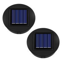 2PCS Solar Light Replacement Top Unit 8cm Replacement Solar Panels for Outside Garden Lantern Solar Lamp Outdoor Lighting