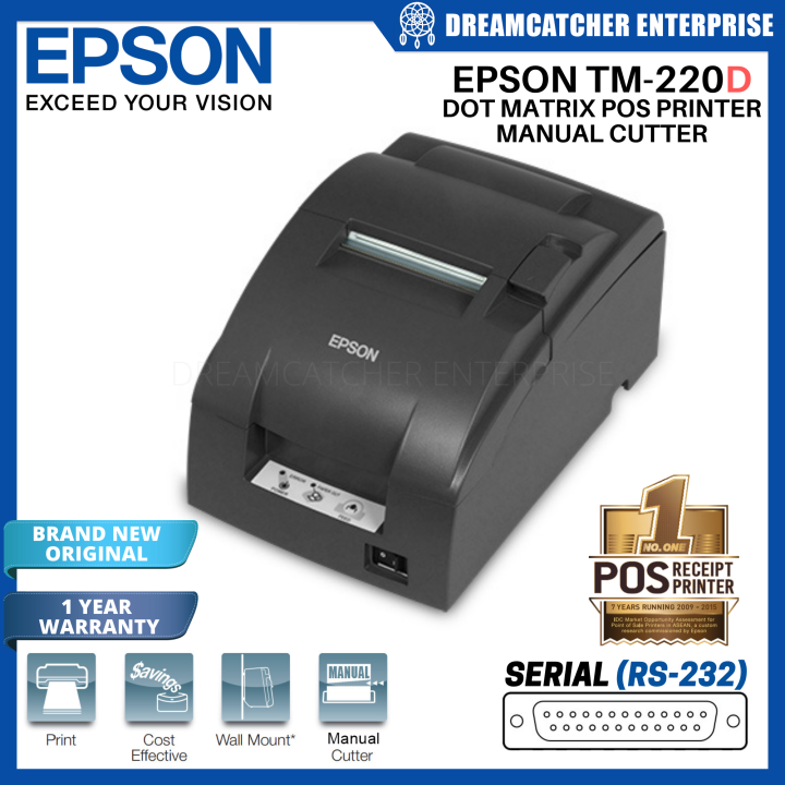 Epson TMU220D TMU220D TM U220 D M188D Dot Matrix POS Printer (Serial