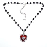 Europe And The United States Accessories Dark Series Gothic Style Blood Rose Devils Eye Pearl Banquet Best Pendant Necklace