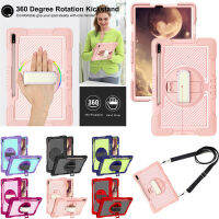 เคสยางแข็งสำหรับงานหนักพร้อมสายคล้อง,สำหรับ Samsung Galaxy Tab S7 Plus 12.4นิ้ว SM-T970 T975 /Tab S7 FE 12.4นิ้ว SM-T730 T736B