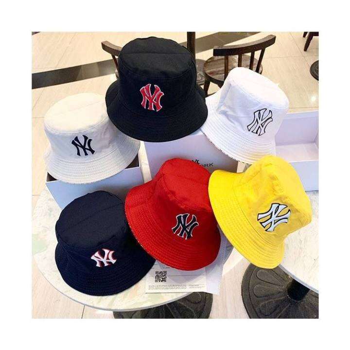 ny-หมวก-เอ็นวาย-mlb-new-york-bucket-หมวกบักเก็ต-ใส่ได้-2-ด้าน-2-in-1-หมวกปีกกว้าง-งานคุณภาพดี-100-ใส่ง่าย-สะดวกสบาย-หมวกกันแดด-หมวกแฟชั่น-fashion-bucket-2565