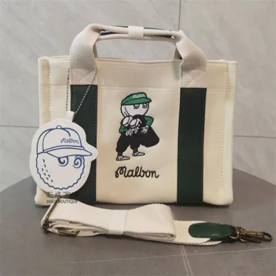 MALBON 23ใหม่กระเป๋าถือกอล์ฟ Malbon ชาวประมงเกาหลี Messenger Hold กระเป๋าคลัตช์กระเป๋าเก็บของ